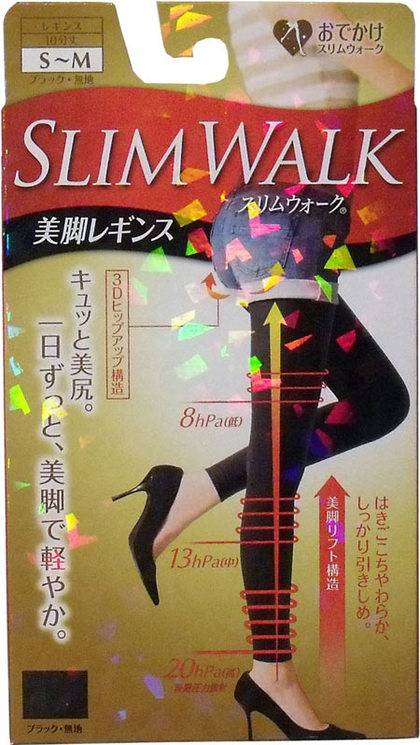 سيقان جميلة مع Slim Walk (بنطلون سترتش داخلي أسود كامل الطول) 