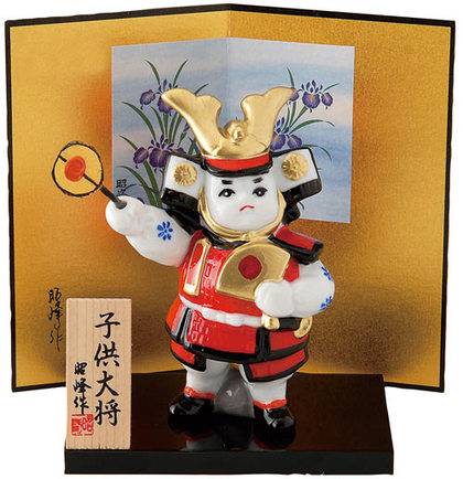 Heian Era Mischievous Child General (white porcelain) Figurine_0