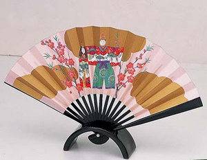 Okimono: Decorated for Hinamatsuri - the Girls' Festival - Fan