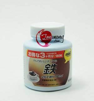 Orihiro жевательные таблетки - железо (со вкусом какао)