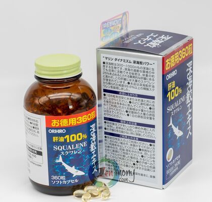 Orihiro Deep Sea Okinawa Shark 360 Soft Capsules Squalene_0